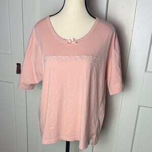 Y2K Victoria secret oversized 100% cotton sleep shirt coquette medium PJ top